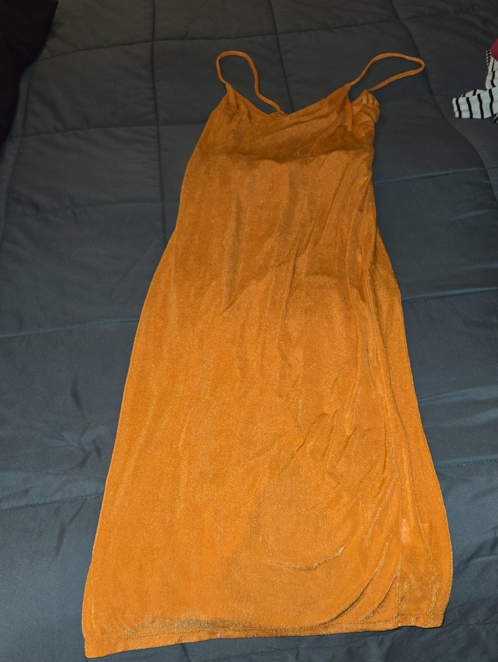 Charmed Hearts XL Orange Dress